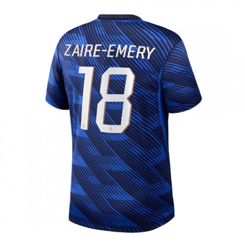 Francie Warren Zaire-Emery #18 Domácí Dres MS 2026 Krátkým Rukávem Francie Warren Zaire-Emery #18 Domácí Dres MS 2026 Krátkým Rukávem